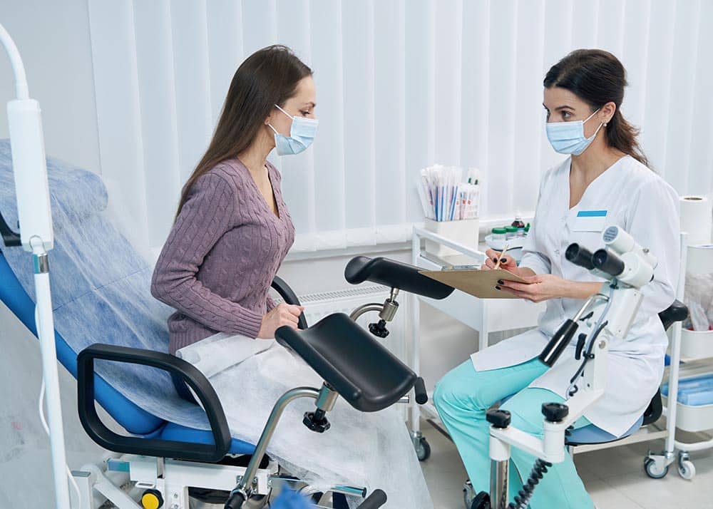 Gynecologist consultation