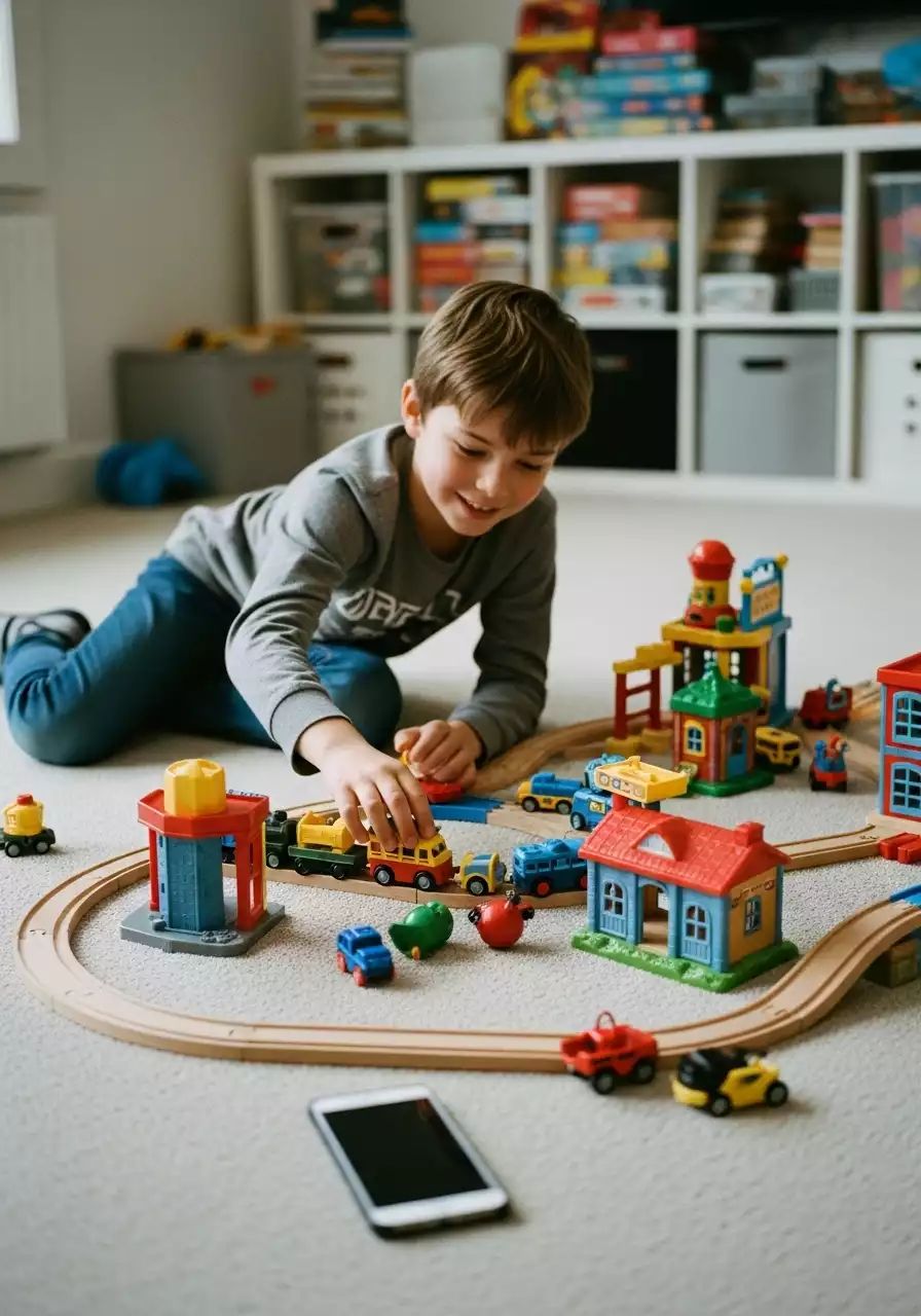 Child playing in hospital